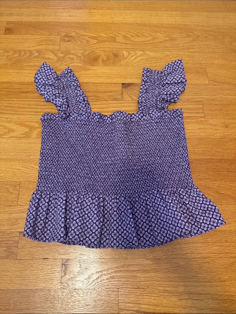 Paz Top in Purple Jacquard